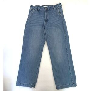 KanCan Wide Leg Jeans Medium Wash High Rise Denim Pants Blue Women Size 13